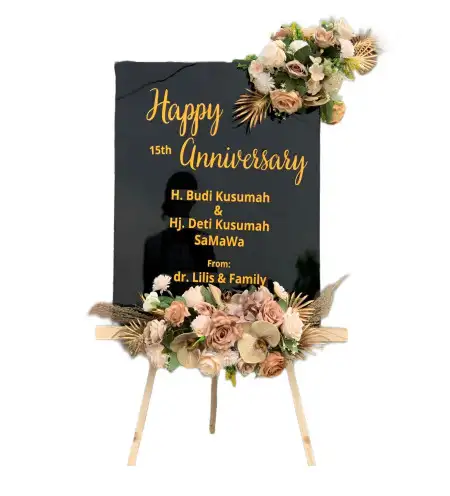 Papan Bunga Akrilik Tempelan