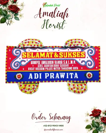 Papan Bunga Ucapan Selamat Tempelan